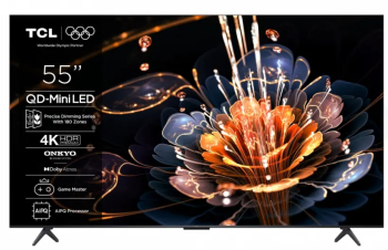 Smart 139 cm 55" 4K TCL QD-Mini 55C61KS Seria C61KS UltraHD Black