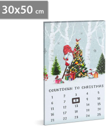 Calendar LED - 2 x AA 30 x 50 cm 