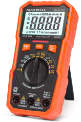 Multimetru digital Maxwell MX 25222 cu tester baterie + functie lumina de lucru 