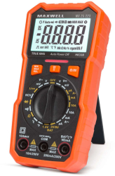 Multimetru digital Maxwell MX 25223 cu tester baterie masurare temperatura + functie lumina de lucru 