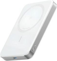Acumulator extern magnetic wireless Anker MagGo 10000 mAh Ultra-Slim Qi2 15W Alb 