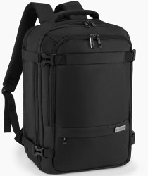 Rucsac de voiaj Negru Zagatto 40x30x15 cm 18L Compatibil Ryanair Wizz Air Impermeabil Curele compresie Se deschide ca o valiza Bret 