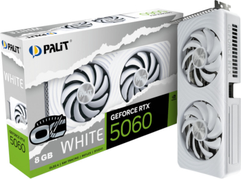 Placa video Palit GeForce RTX 5060 White OC 8GB GDDR7 128-bit DLSS 4.0 