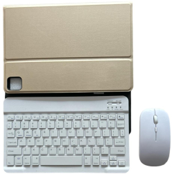 Husa cu tastatura și mouse Wireless Bluetooth pentru tableta Huawei MatePad 2021/2022 10.4 inch Sigloo Gold