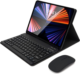 Husa cu tastatura si mouse Wireless Bluetooth pentru Tableta Lenovo Legion Tab 2025 8.8 Y700 TB-321FC Sigloo Negru 