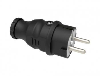 Fisa schuko cauciuc Bemis BK1-1402-2011 2P+E 16A 250V IP44 negru accesorii retea