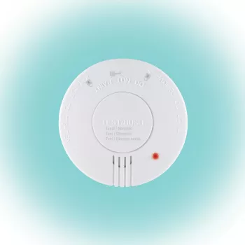 Fum Detector Optic Alarma Sirena LED Baterie Inclusa - imagine 1