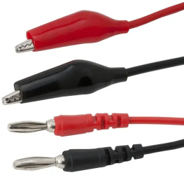 Cabluri de masurare cu clema tip crocodil si fisa banana 