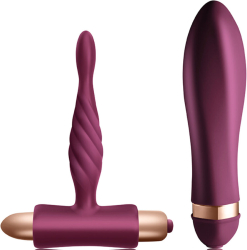 CLIMAXIMUM - DARE KIT TWISTED VIBRATOR + ANAL PLUG BEGINNER 