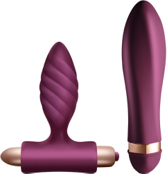 CLIMAXIMUM - DESIRE KIT TWISTED VIBRATOR + ANAL PLUG 