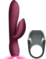CLIMAXIMUM - LAMOUR KIT RABBIT VIBRATOR + LED COCK RING 