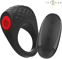 INTENSE - CLOVER VIBRATOR PENIS RING 10 VIBRATIONS BLACK 