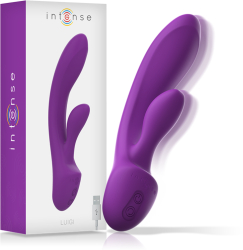 INTENSE - LUIGI RABBIT VIBRATOR LIQUID SILICONE PURPLE 