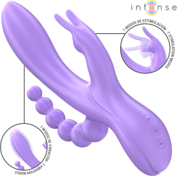 INTENSE - MIKO TRIPLE VIBRATOR RABBIT & STIMULATOR & ANAL 7 VIBRATIONS PURPLE