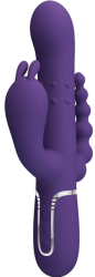 PRETTY LOVE - CAMMY TRIPLE VIBRATOR MULTIFUNCTION 4 IN 1 PURPLE