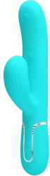 PRETTY LOVE - PERLITA MULTIFUNCTION 3 IN 1 G-SPOT VIBRATOR AQUA GREEN 