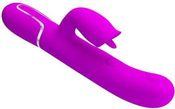 PRETTY LOVE - RABBIT VIBRATOR WITH LICKING FUCHSIA 