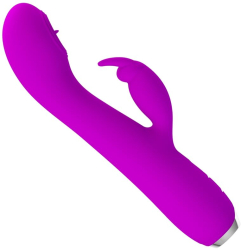 PRETTY LOVE - RACHEL RECHARGEABLE VIBRATOR WITH PURPLE SUCKER 