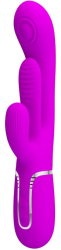 PRETTY LOVE - SHANIA TRIPLE RABBIT VIBRATOR MULTIFUNCTION PINK 