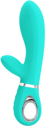 PRETTY LOVE - THOMAS MULTIFUNCTION G-SPOT VIBRATOR AQUA GREEN 