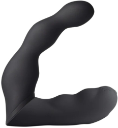 ROCKS-OFF - BLACK PROSTATE AND ANAL VIBRATOR ADAPTER 