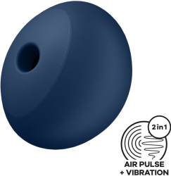 SATISFYER - AIR POWER 4 STIMULATOR & VIBRATOR 12 VIBRATIONS BLUE 
