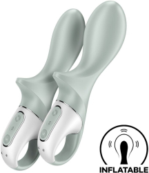 SATISFYER - AIR PUMP BOOTY 3 INFLATABLE ANAL VIBRATOR GREYGREEN 