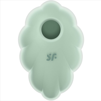 SATISFYER - CLOUD DANCER GREEN AIR PULSE VIBRATOR 