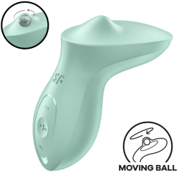 SATISFYER - EXCITERRR LAY-ON CLITORIS MINT VIBRATOR 