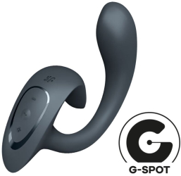 SATISFYER - G FOR GODDESS 1 RABBIT VIBRATOR DARK GRAY 