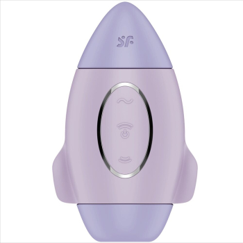 SATISFYER - MISSION CONTROL LILAC SMALL DOUBLE IMPULSE VIBRATOR 