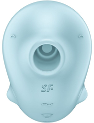 SATISFYER - SASSY SEAL STIMULATOR & VIBRATOR BLUE 