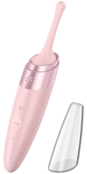 SATISFYER - TWIRLING DELIGHT CLIT TIP VIBRATOR PINK 