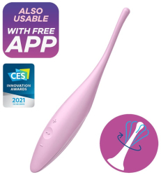 SATISFYER - TWIRLING JOY CLIT TIP VIBRATOR PINK 