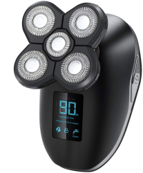 Aparat Ras Multifunctional 5D Marske HM1688 pentru fata cap si corp functie utilizare sub dus display digital waterproof 10 x 6 cm 