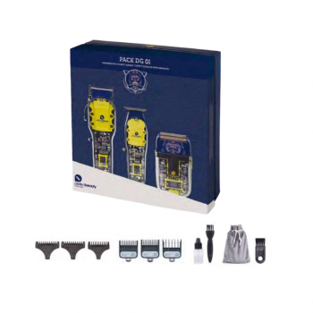Set combo masini tuns frizerie YELLOW POWER clipper + trimmer + shaver 