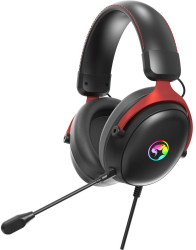 Căști Gaming Marvo HG9076 Tactic X iluminare RGB Wired (Negru/Rosu)