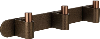 Agatatori cuier Casey Rack finisaj maro metalic texturat/bronz mat 340x43x62 mm