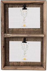 Rama foto masa lemn maro 20x3x30 cm 