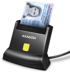 Cititor electronic cărți de identitate Axagon StandReader CRE-SM4N USB 2.0 Negru