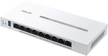 Router PoE+ Business ASUS ExpertWiFi EBG19P 8 porturi PoE+ 123W 1 gigabit WAN+2 gigabit WAN/LAN USB 3.2 control centralizat PoE SDN g