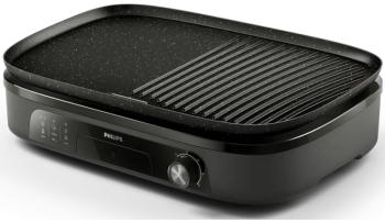 Gratar electric de masa Philips HD6210/90 2400W Temperatura reglabila Plita detasabila XL Negru