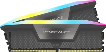 Kit Memorie Corsair Vengeance RGB Grey Intel XMP 3.0/AMD EXPO 64GB DDR5-6000MHz CL40 Dual Channel memorii
