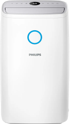 Dezumidificator de aer Philips seria 3000 DE330611 pana la 34.3 LD Eficient in incaperi de pana la 150 m3 Aromaterapie Alb Resigilat