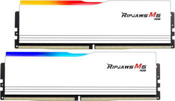 Kit Memorie G.Skill Ripjaws M5 RGB Series White Intel XMP 3.0 64GB DDR5-6800 MHz CL34 Dual Channel 