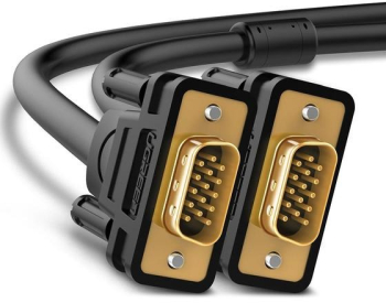 Cablu video VGA T la VGA T 2m ecranat negru VG101 UGREEN 