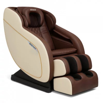 Fotoliu masaj 4D si incalzire ZENET 1288 maro fotoliu de masaj pentru acasa 