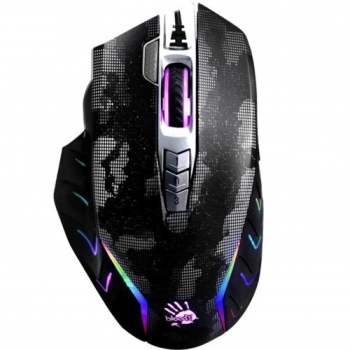 Mouse cu fir pentru gaming A4tech J95S 8 butoane optic 8000dpi negru 
