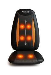 Zenet ZET-824 - Husa de masaj Shiatsu cu incalzire si vibratii pentru spate si umeri 