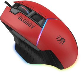 Mouse optic cu fir pentru gaming A4Tech W95Ultra Sports Red 6 butoane 12000dpi negru-rosu 